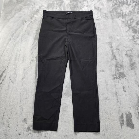 Hilary Radley Pants Womens L Black Pull On Mid Rise Slim Tummy Control Stretch - Picture 1 of 11